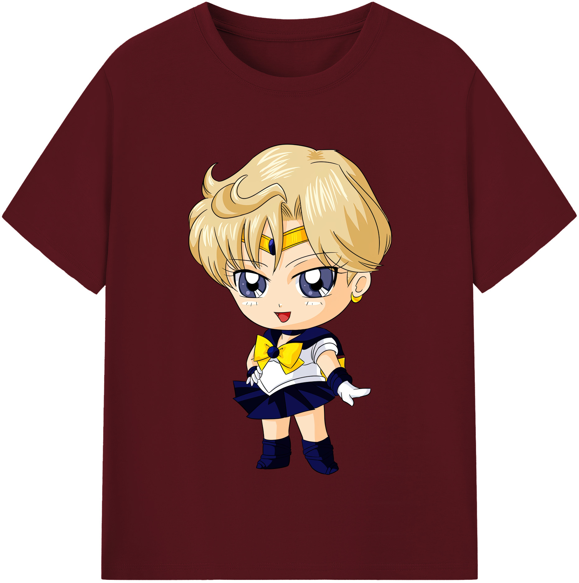 （画像用） 美少女戦士セーラームーン 天王はるか Sailor Moon Tenoh Haruka 綿100％半袖Tシャツ（フロントプリント）